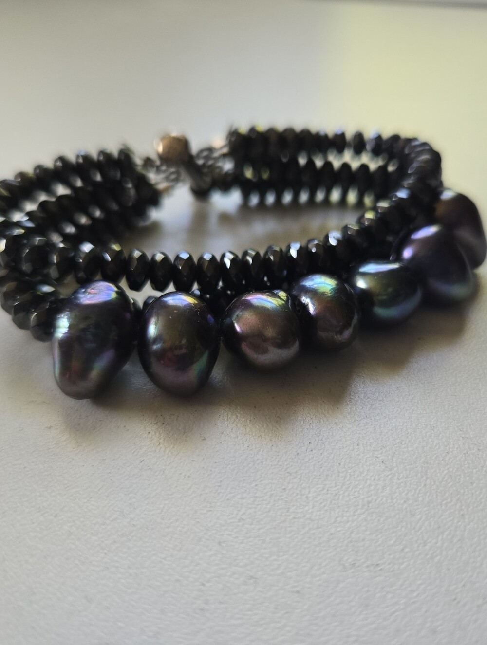 Black Fresh Water Pearl Bracelet